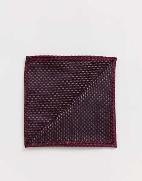 Однотонный платок для нагрудного кармана Harry Brown-Красный