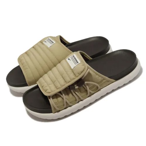 Мужские сандалии унисекс без шнурков Nike Asuna 2 Slide Beige Baroque Brown DC1457-700