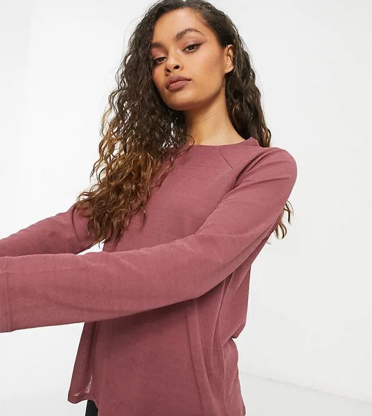 Лонгслив для занятий йогой ASOS 4505 Petite-Красный