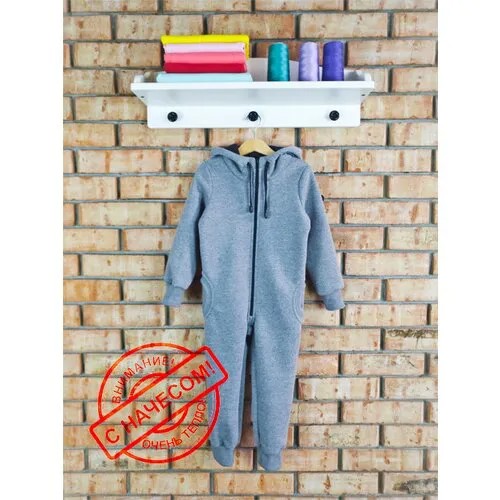 Комбинезон BabyMaya, размер 32/122, серый