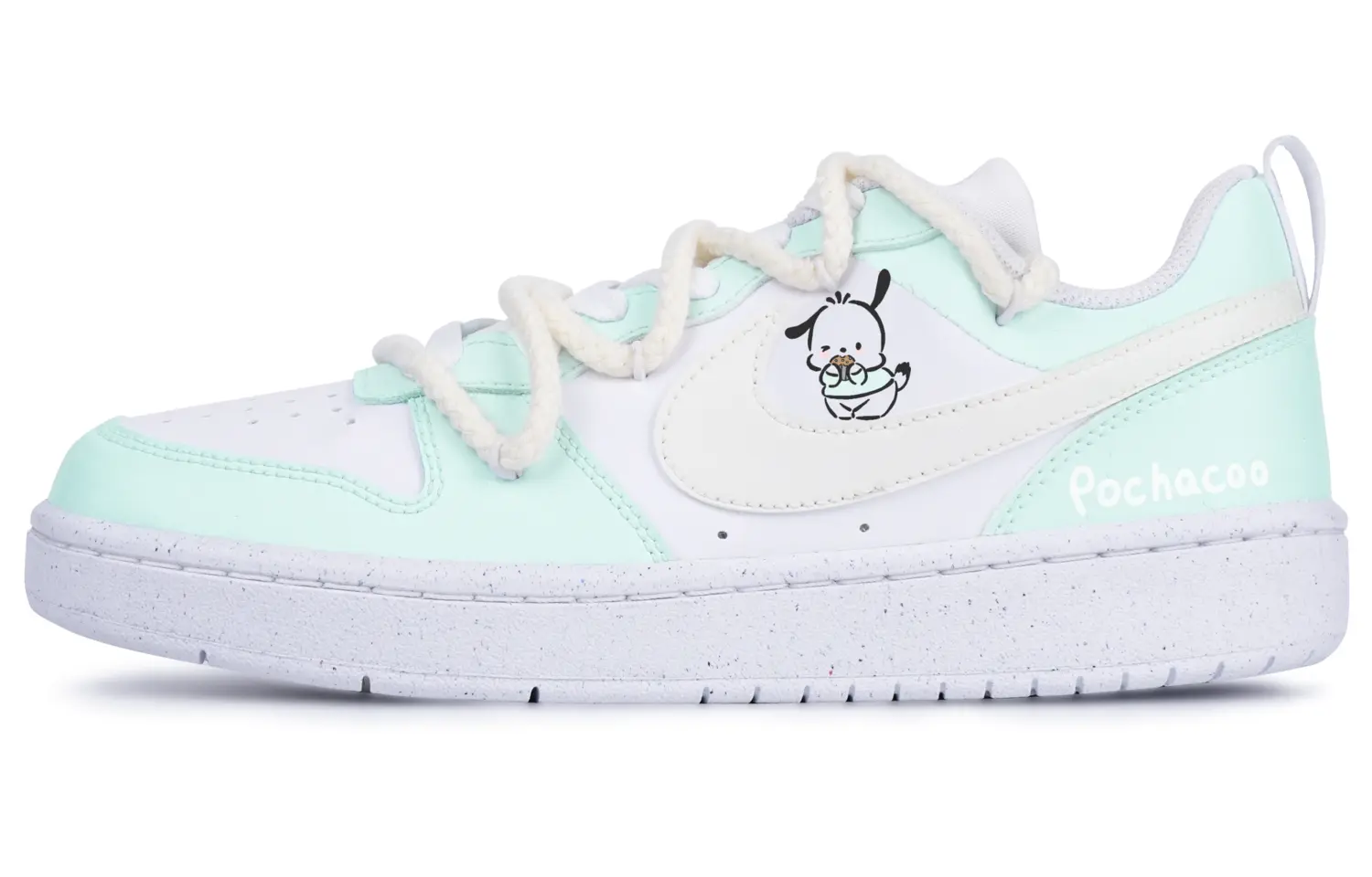 Кроссовки Nike Court Borough Skateboarding Shoes Women's Low-top Green, светло-зеленый
