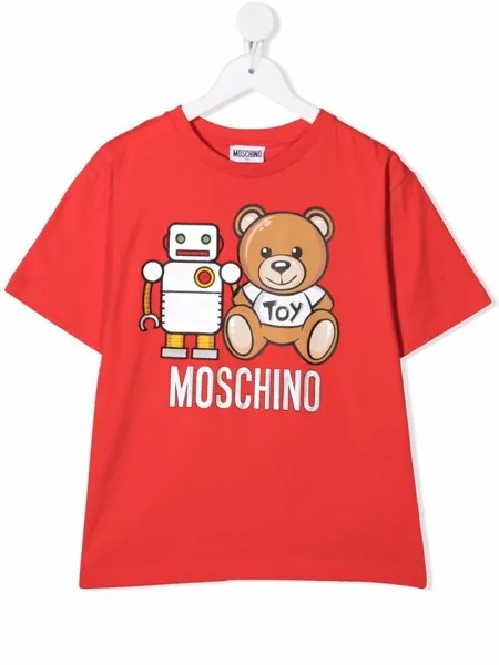 Moschino Kids футболка Teddy Bear