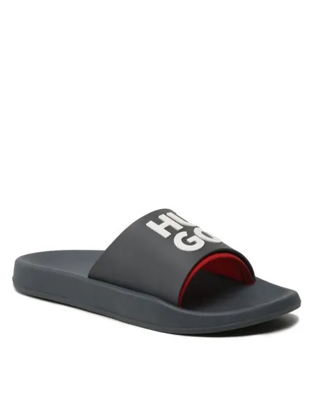 Шлепанцы мужские HUGO BOSS 50492920 серые 44 EU