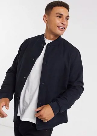 Темно-синий бомбер New Look