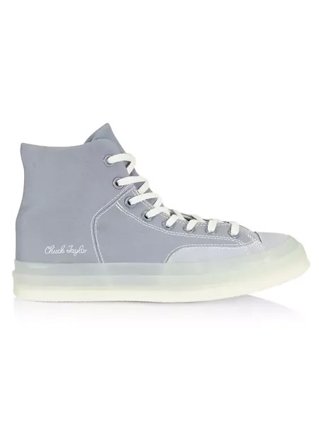 Джинсовые высокие кеды Chuck 70 Marquis Converse, серый