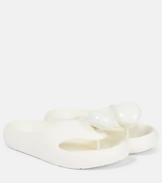 Резиновые сандалии paula's ibiza bubble с ремешками Loewe, белый