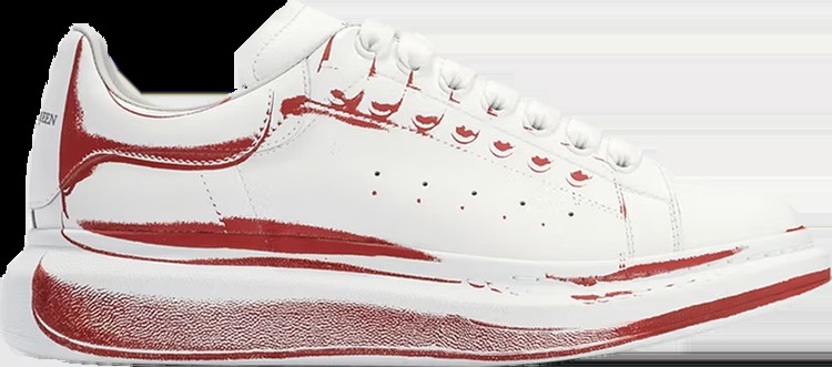 Кроссовки Alexander McQueen Oversized Sneaker 'Stamped - White Lust Red', белый