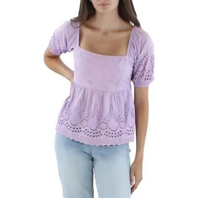 Женская хлопковая рубашка с квадратным вырезом Walter Baker, пуловер, блузка BHFO 3729