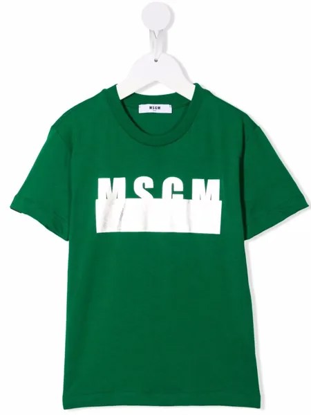 MSGM Kids футболка с логотипом