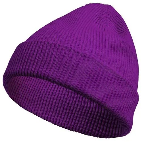 Шапка бини teplo, размер One Size, фиолетовый