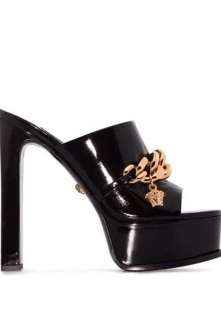 Versace мюли Medusa Chain на платформе