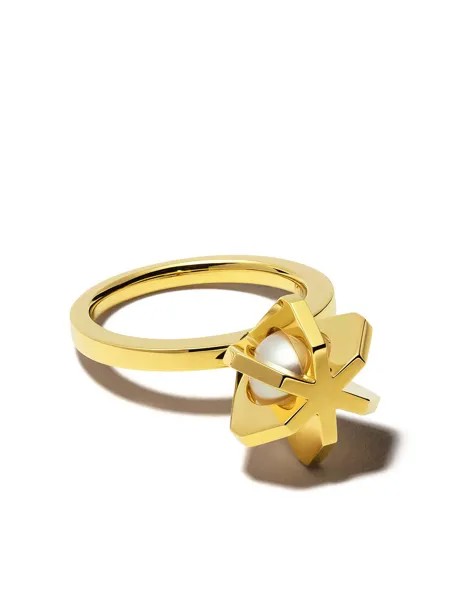 TASAKI кольцо Stellar из желтого золота с жемчугом