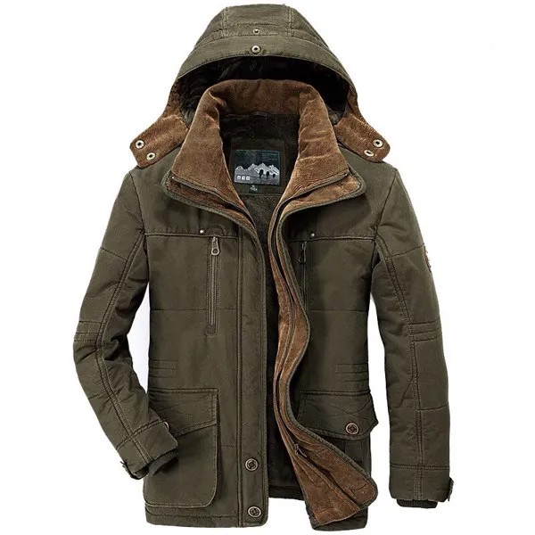 Зимняя мужская куртка, утепленные теплые куртки в стиле милитари с хлопковой подкладкой, Мужская ветровка с капюшоном, парки, пальто, пальто, размеры 5XL, 6XL, верхняя одежда