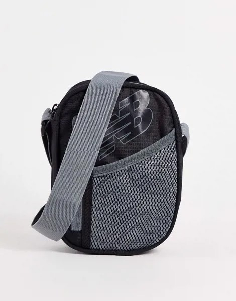 Черная сумка через плечо New Balance Running-Черный цвет