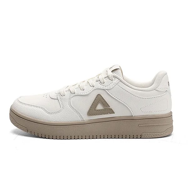 Кроссовки PEAK Skateboarding Shoes Women's Low-top White Khaki, белый