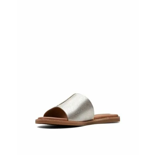 Мюли Clarks, размер 38, серебряный