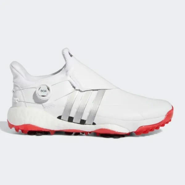 Мужские кроссовки для гольфа Adidas Tour 360 22 BOA, белый/серебристый/красный – GY5337 Expeditedship