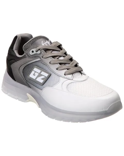 Кроссовки Giuseppe Zanotti GZ Runner из кожи и сетки, серый