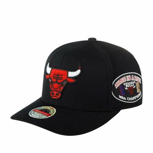 Бейсболка Mitchell & Ness, размер OneSize, черный