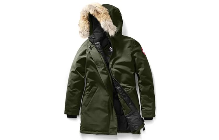 Женский пуховик Canada Goose, армейский зеленый