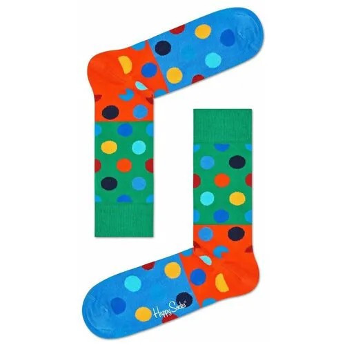 Цветные носки унисекс Big Dot Block Sock в горох, мультиколор, 29
