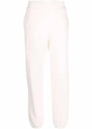 MSGM спортивные брюки с тисненым логотипом