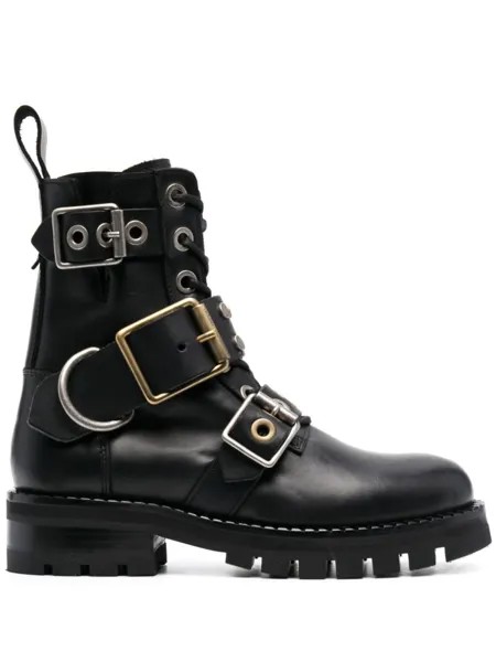 Vivienne Westwood ботинки в стиле милитари с заклепками, черный
