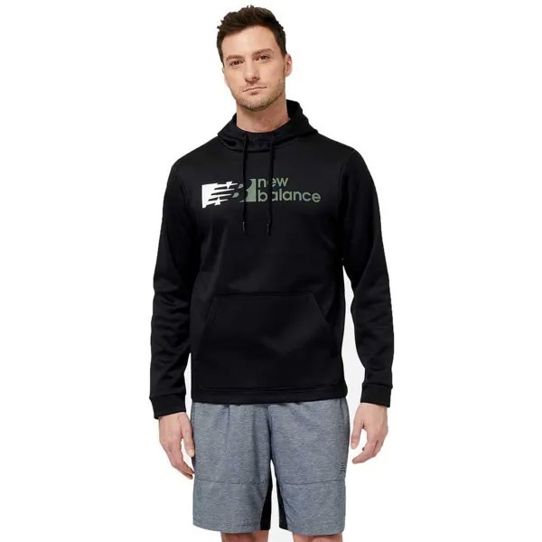 Худи New Balance Tenacity Performance Fleece Pullover, черный