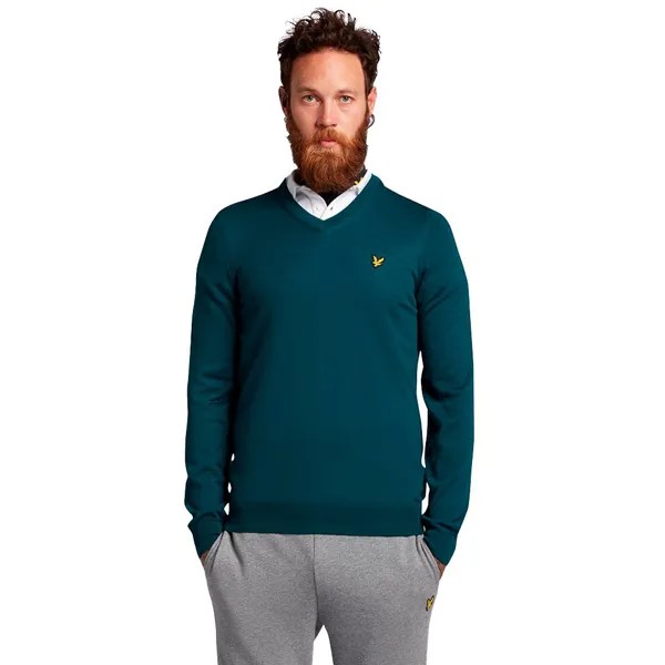 Свитер Lyle & Scott V Neck, синий