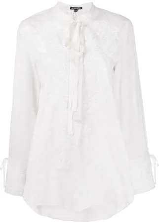 Ann Demeulemeester блузка с цветочной вышивкой