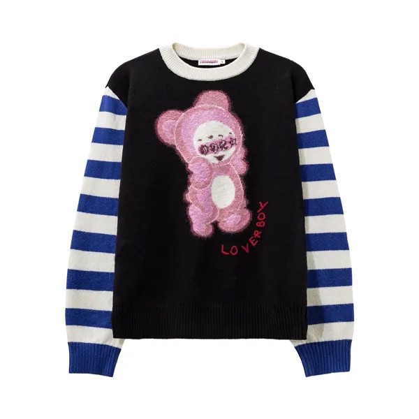 Джемпер Charles Jeffrey Loverboy Cute Gromlin, цвет Черный/Синий/Экрю