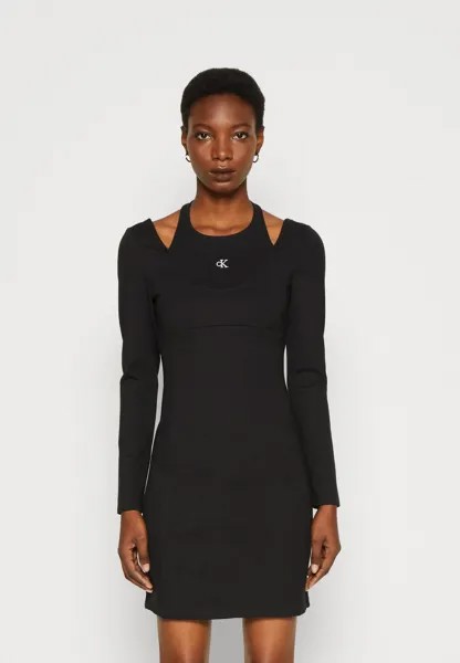 Платье из джерси Calvin Klein Jeans, черный