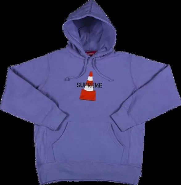 Толстовка Supreme Cone Hooded Sweatshirt 'Violet', фиолетовый