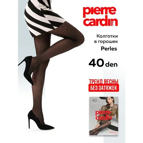 Колготки  Pierre Cardin, 40 den, с ластовицей, размер 3, черный