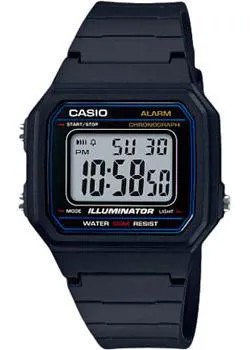 Японские наручные  мужские часы Casio W-217H-1A. Коллекция Digital