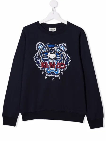 Kenzo Kids толстовка с вышитым логотипом