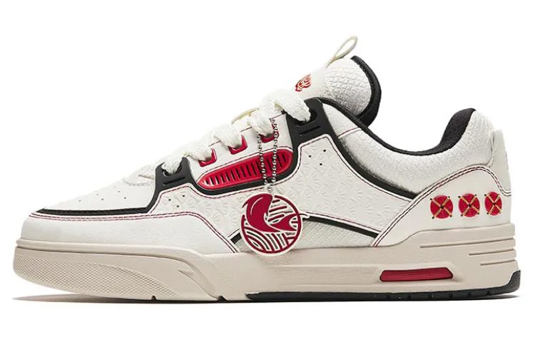 Кроссовки ANTA AOJIE Skateboarding Shoes Women's Low-top White/Red, белый/красный