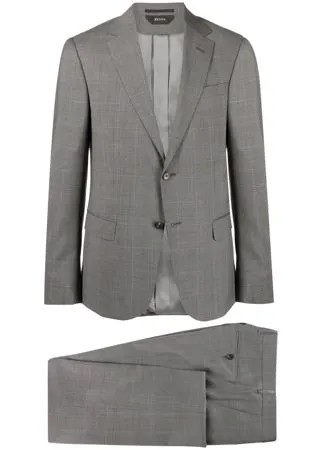 Z Zegna клетчатый костюм-двойка