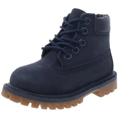 Синие кожаные повседневные ботинки Timberland Boys Shoes 4 Medium (B,M) Toddler BHFO 9334