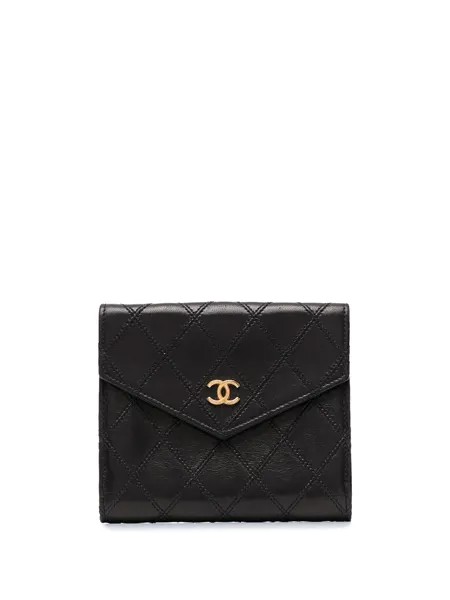 Chanel Pre-Owned стеганый кошелек 1995-го года с логотипом CC