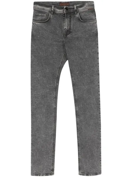 Corneliani джинсы скинни с заниженной талией, серый
