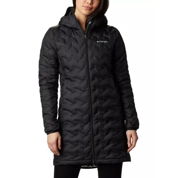 Пуховик Delta Ridge Long Down Jacket Женский - Черный COLUMBIA, цвет schwarz