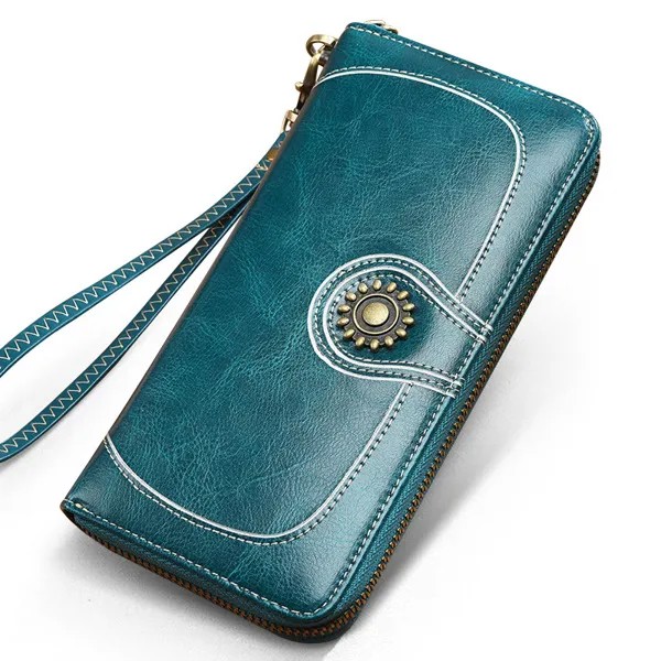 Кошелек Narandu женский длинный Новый Стильный Модный корейский кошелек клатч из натуральной кожи женский кошелек с замком