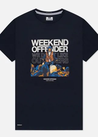 Мужская футболка Weekend Offender Bovver, цвет синий, размер XL
