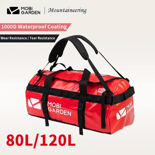 Рюкзак MOBI GARDEN/80L/120L для кемпинга на открытом воздухе, водонепроницаемый, 1000D сетчатая ткань, вместительная многофункциональная сумка для альпинизма