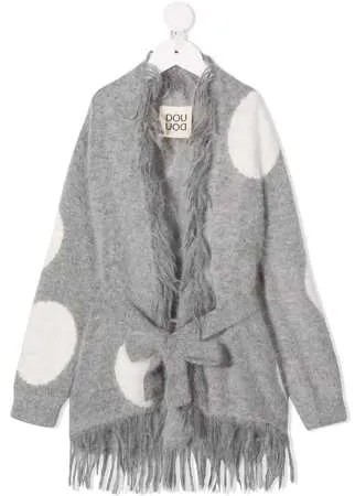 Douuod Kids кардиган в горох