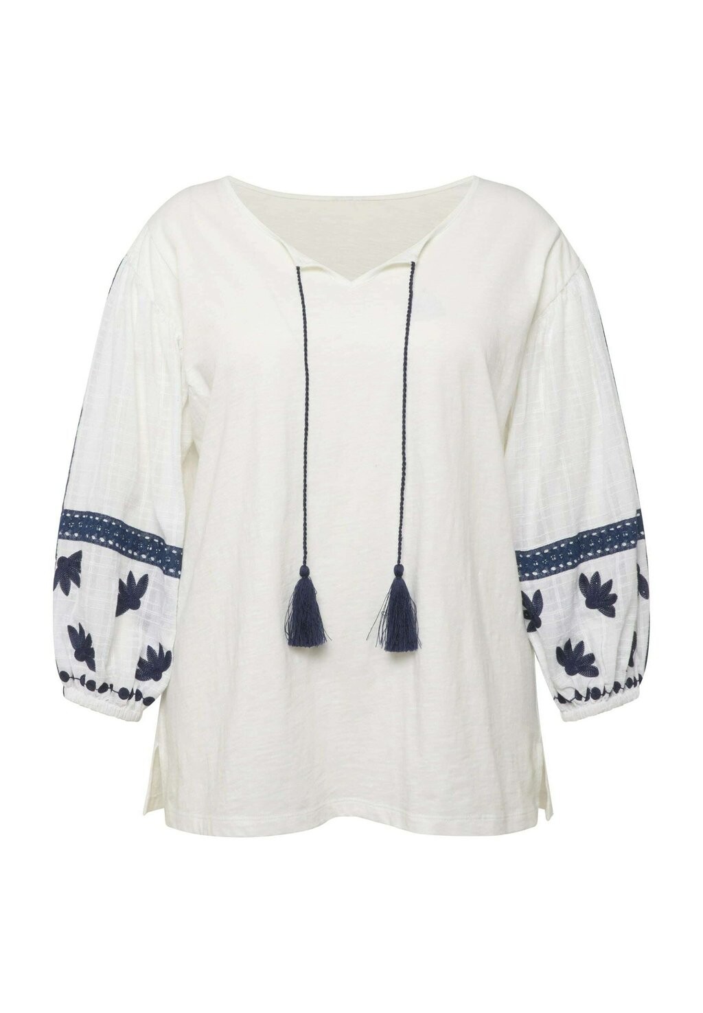 Туника EMBROIDERED Ulla Popken, белый