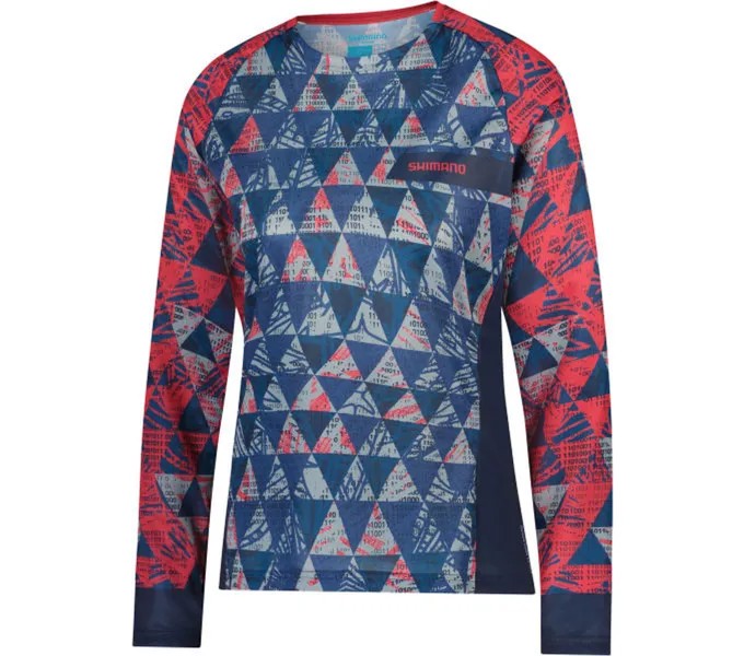 Лонгслив SHIMANO Long Sleeve Jersey Woman's SAIKO, цвет Navy/Pink