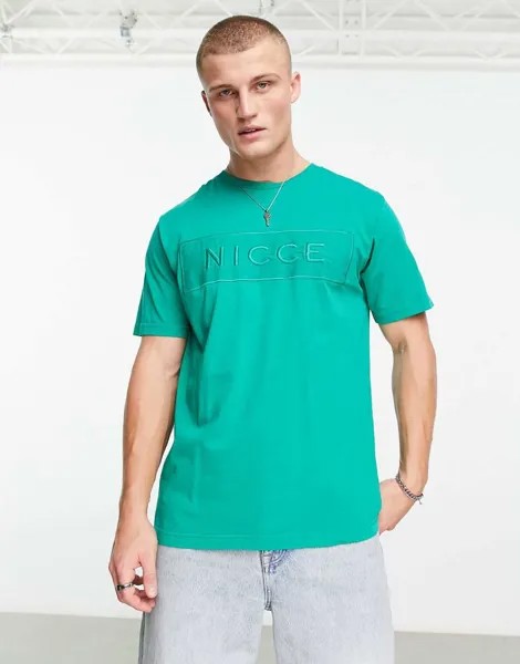 Темно-зеленая футболка Nicce Hegira