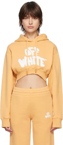 Оранжевая толстовка с капюшоном в стиле 70-х Off-White